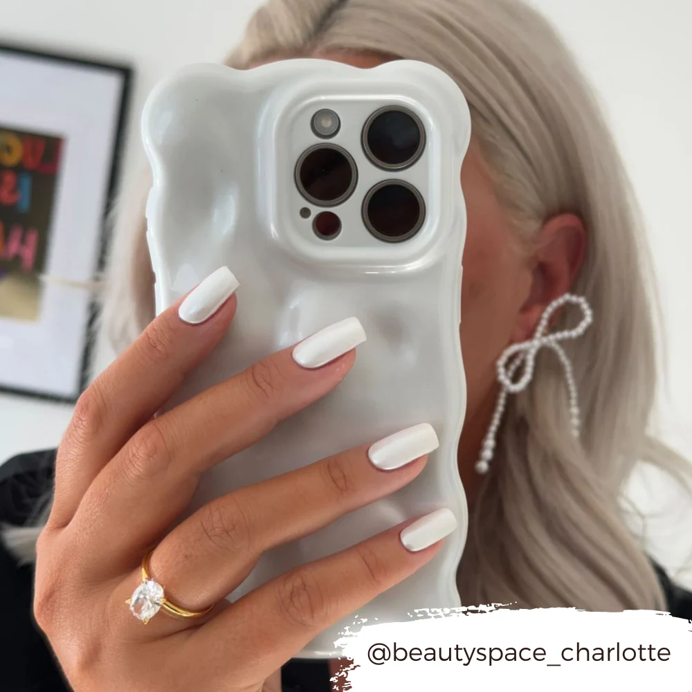 3D Pearl Phone Case - White - Image 15
