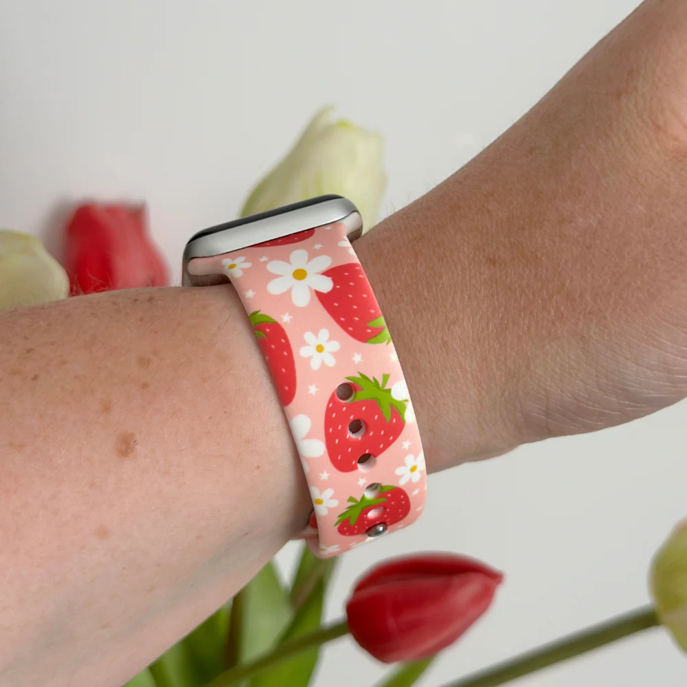 Berry Cute Strawberry Apple Watch Strap - Image 13