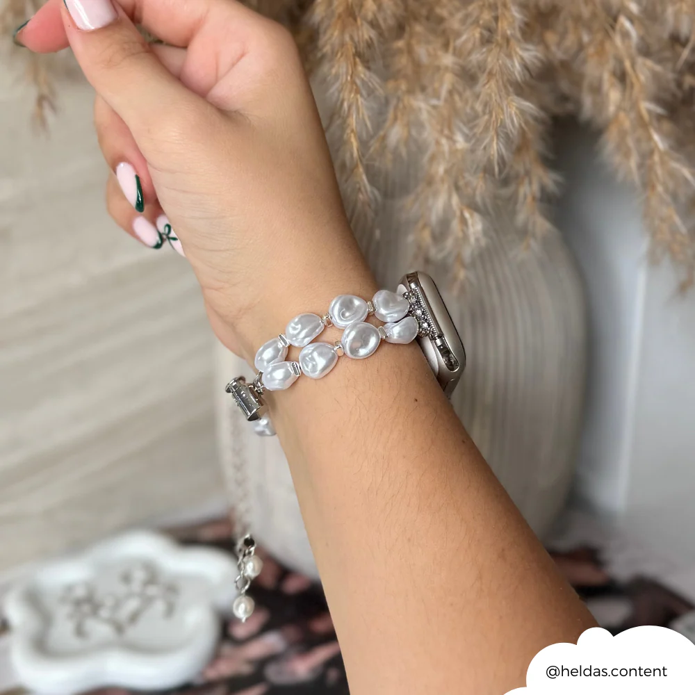 Chunky Pearl Bracelet Bracelet Apple Watch Strap - Image 8