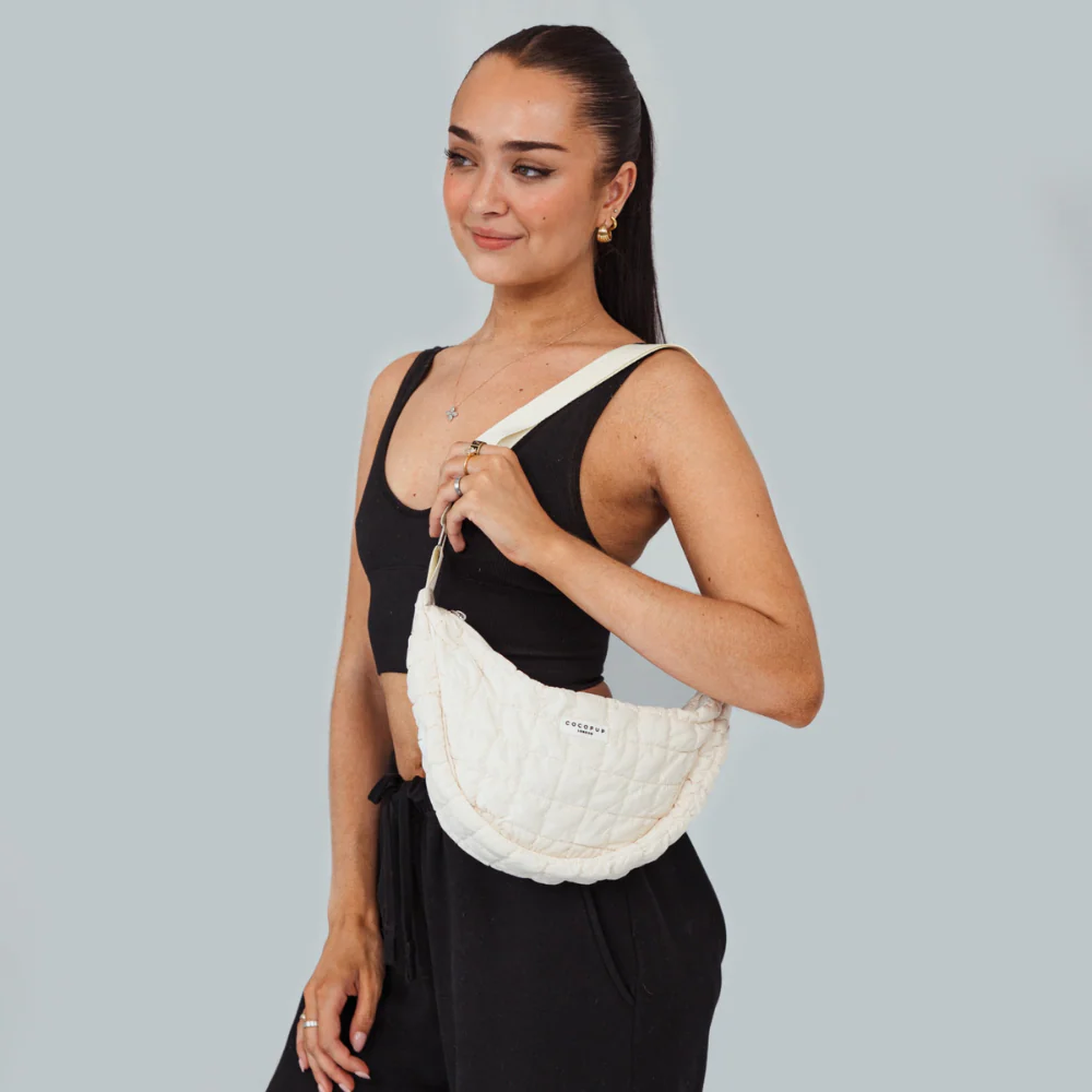 Crossbody Crescent Dog Walking Bag Bundle - Cloud - Image 6