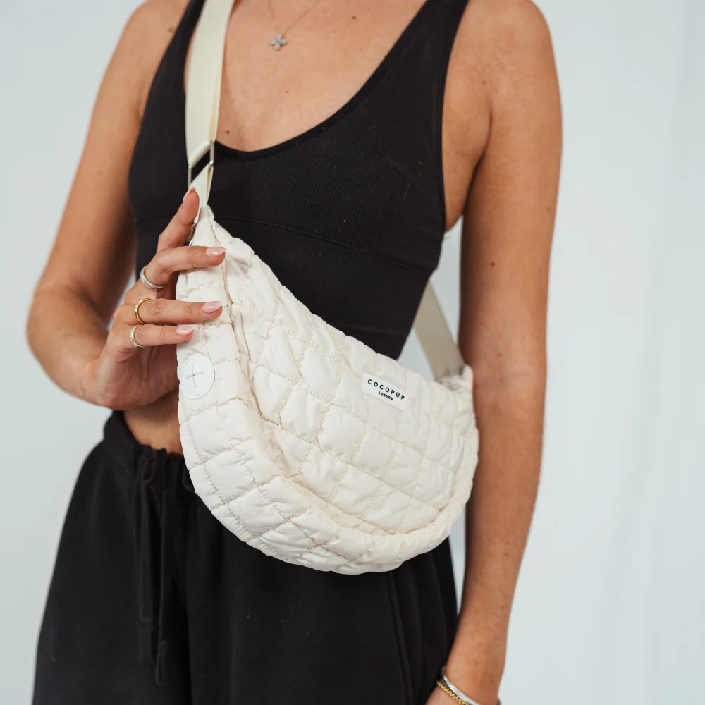 Crossbody Crescent Dog Walking Bag Bundle - Cloud - Image 9