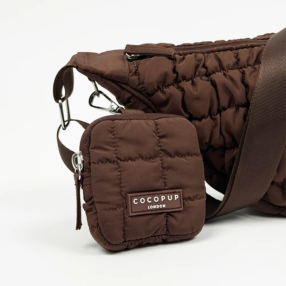 Crossbody Crescent Dog Walking Bag Bundle - Espresso - Image 8