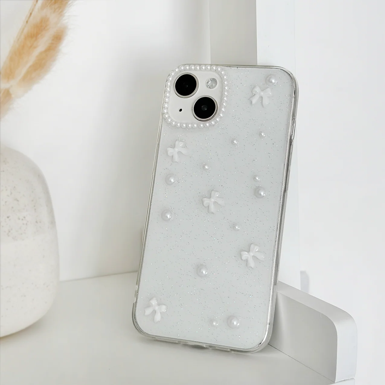 Mini White Bows Phone Case - Image 3
