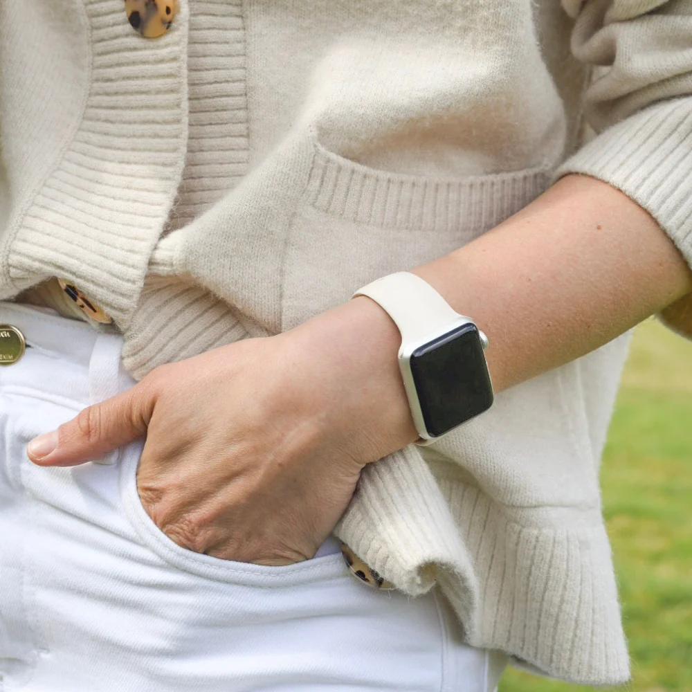 NAKD Apple Watch Strap - Almond White - Image 11