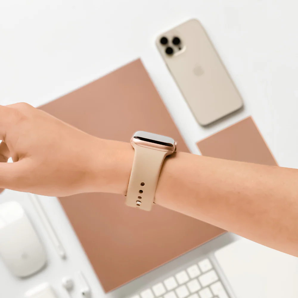 NAKD Apple Watch Strap - Caramel Latte - Image 11