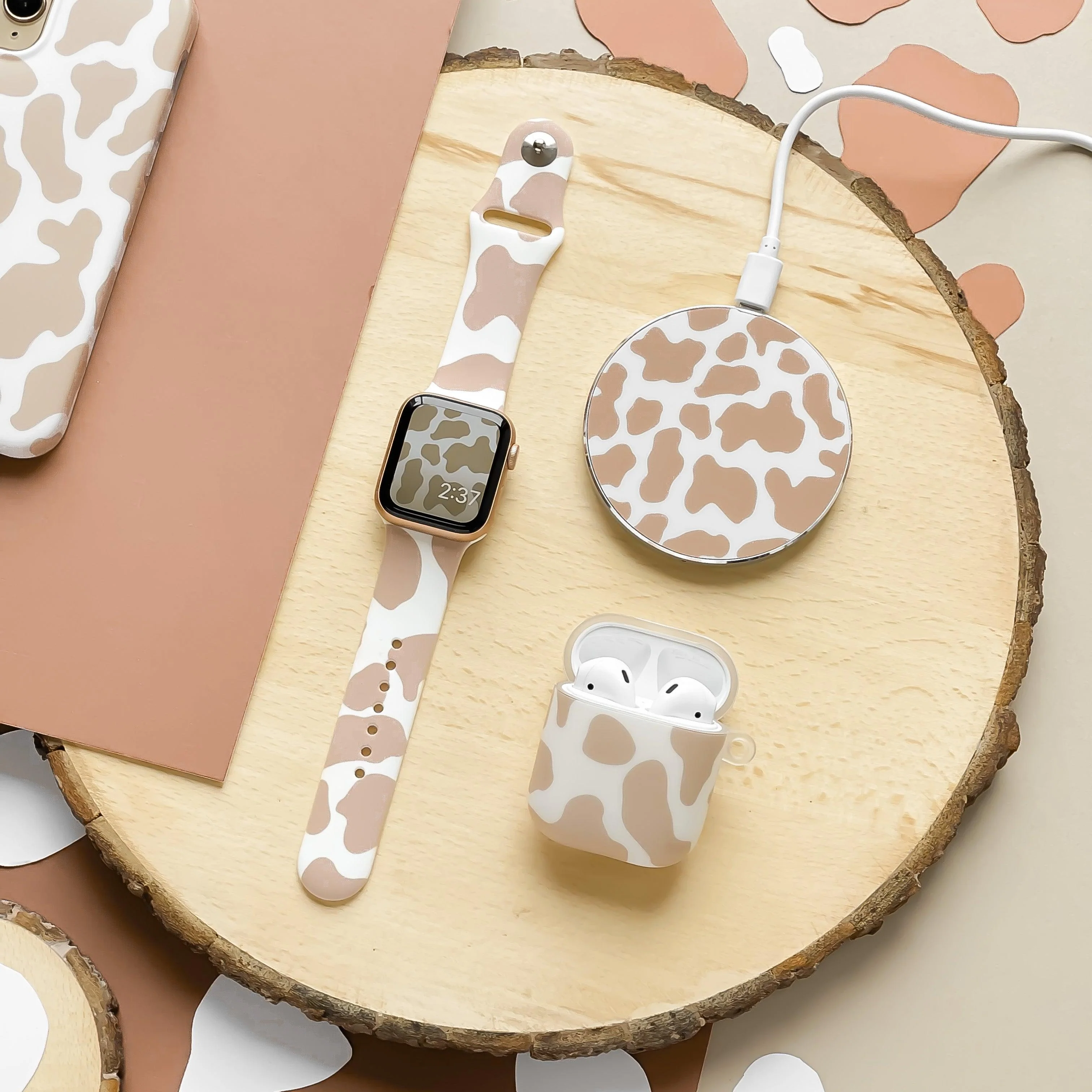 Nude Cow Apple Watch Strap - Image 6