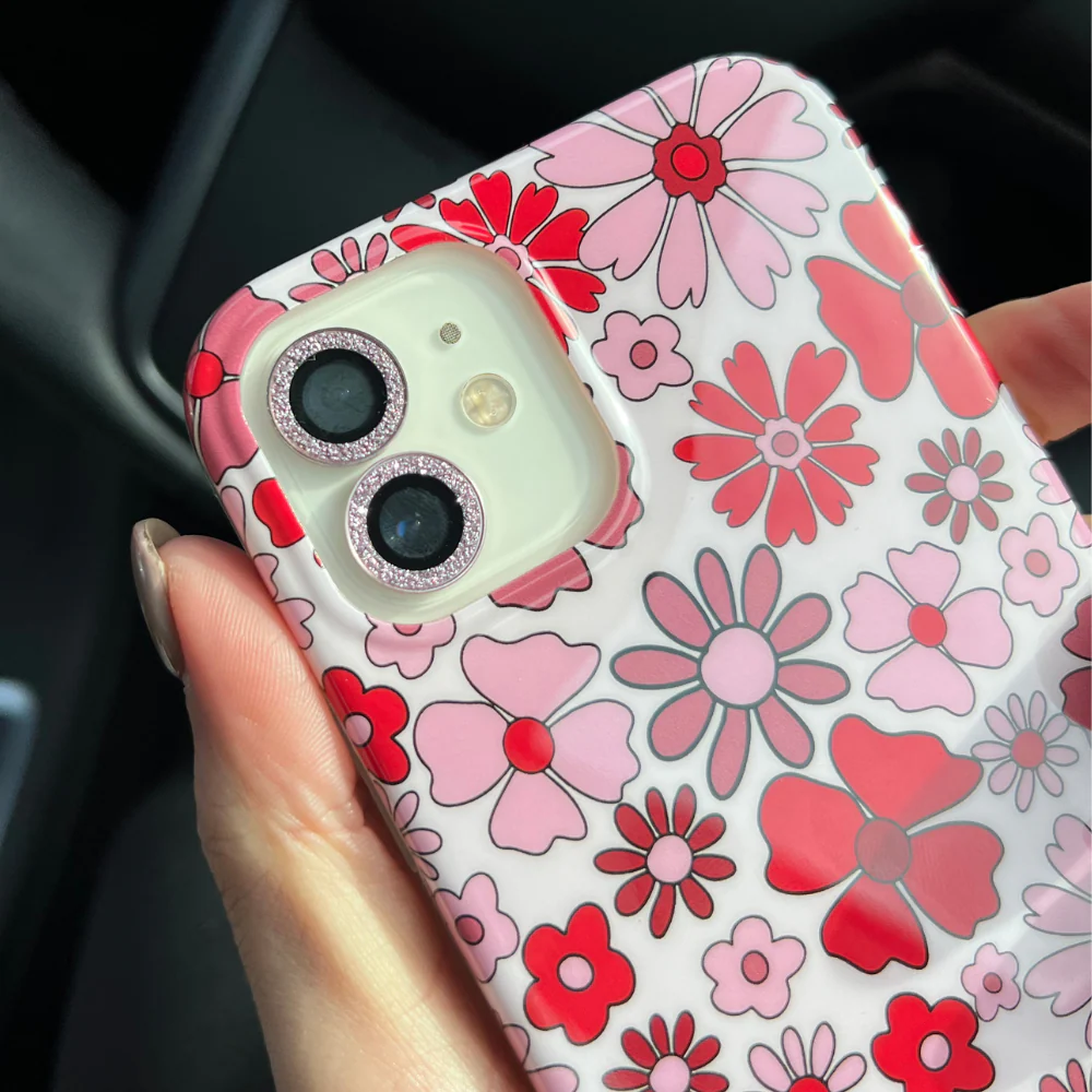 Protective Camera Lens Covers - Pink Glitter - Image 7