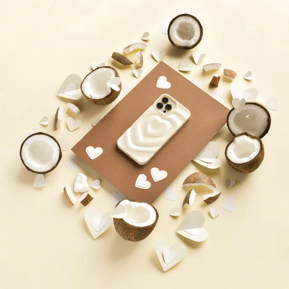Melting Heart Phone Case - Coconut Cream - Image 5
