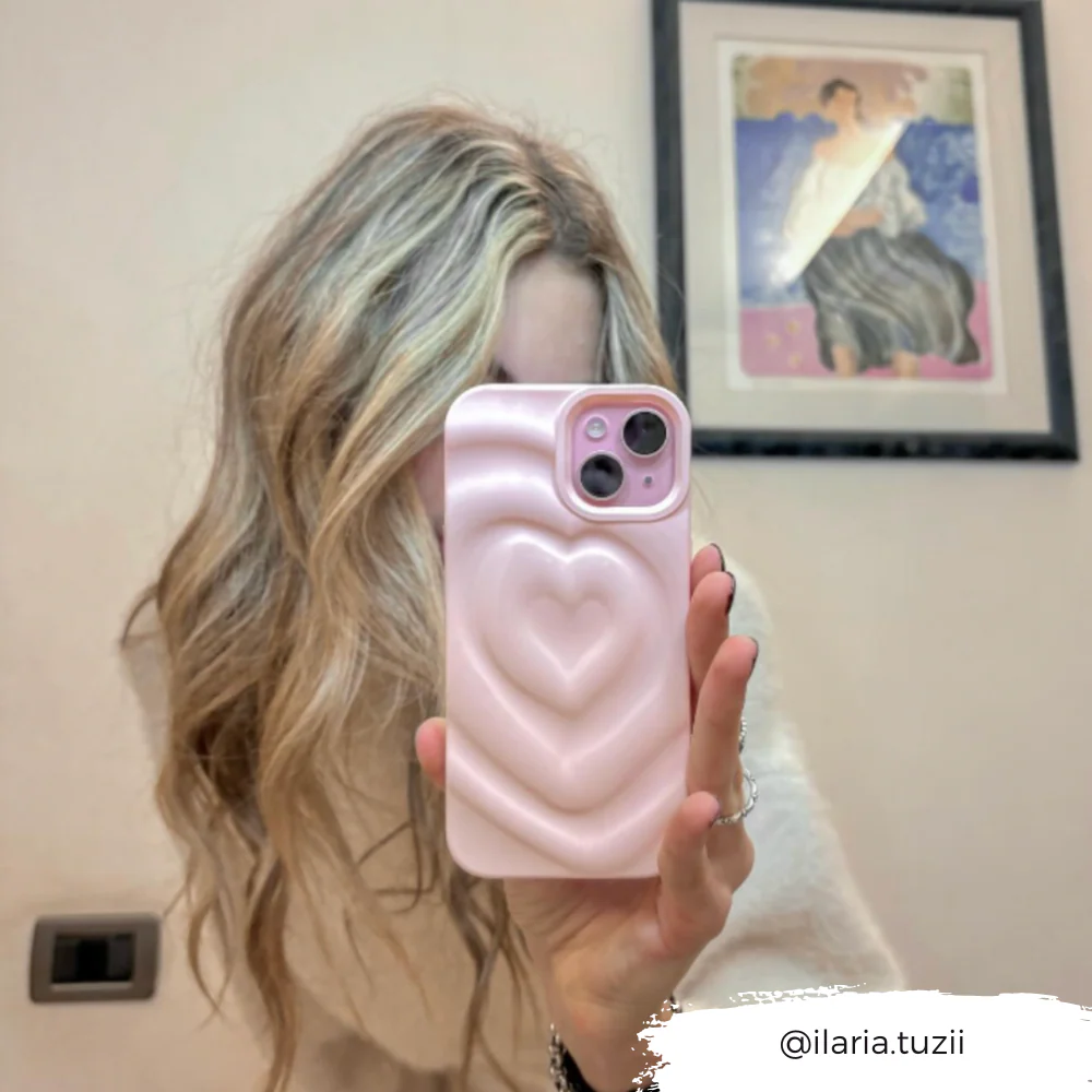 Melting Heart Phone Case - Peony Pink - Image 10