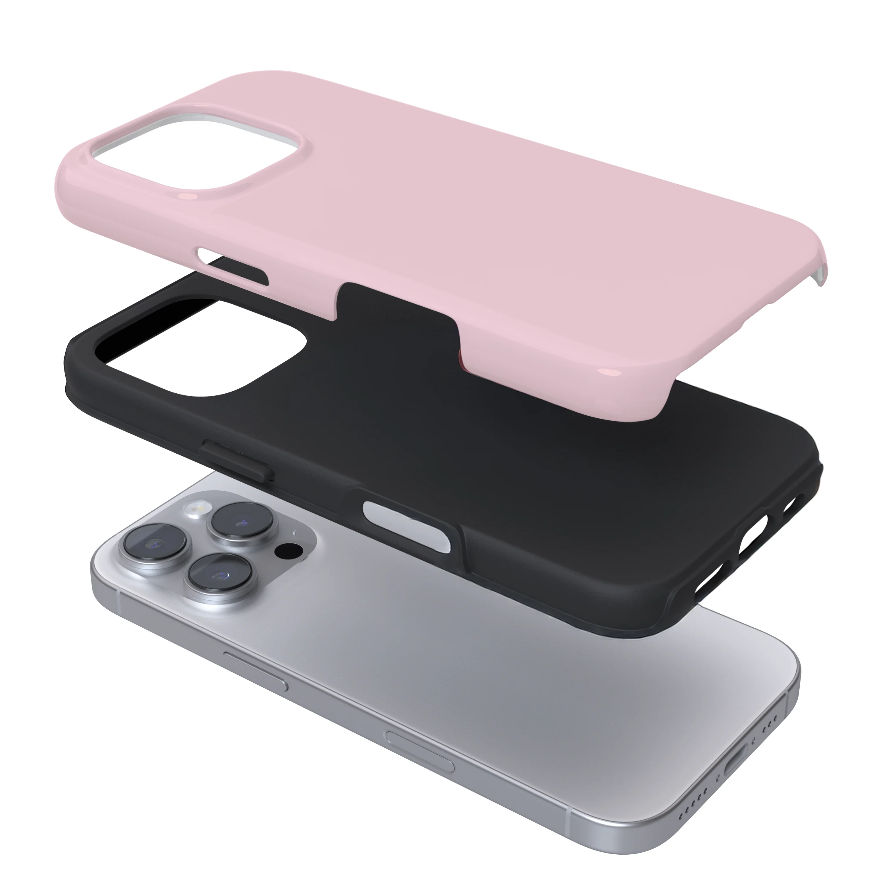 Tough Phone Case - NAKD Peony Pink - Image 3