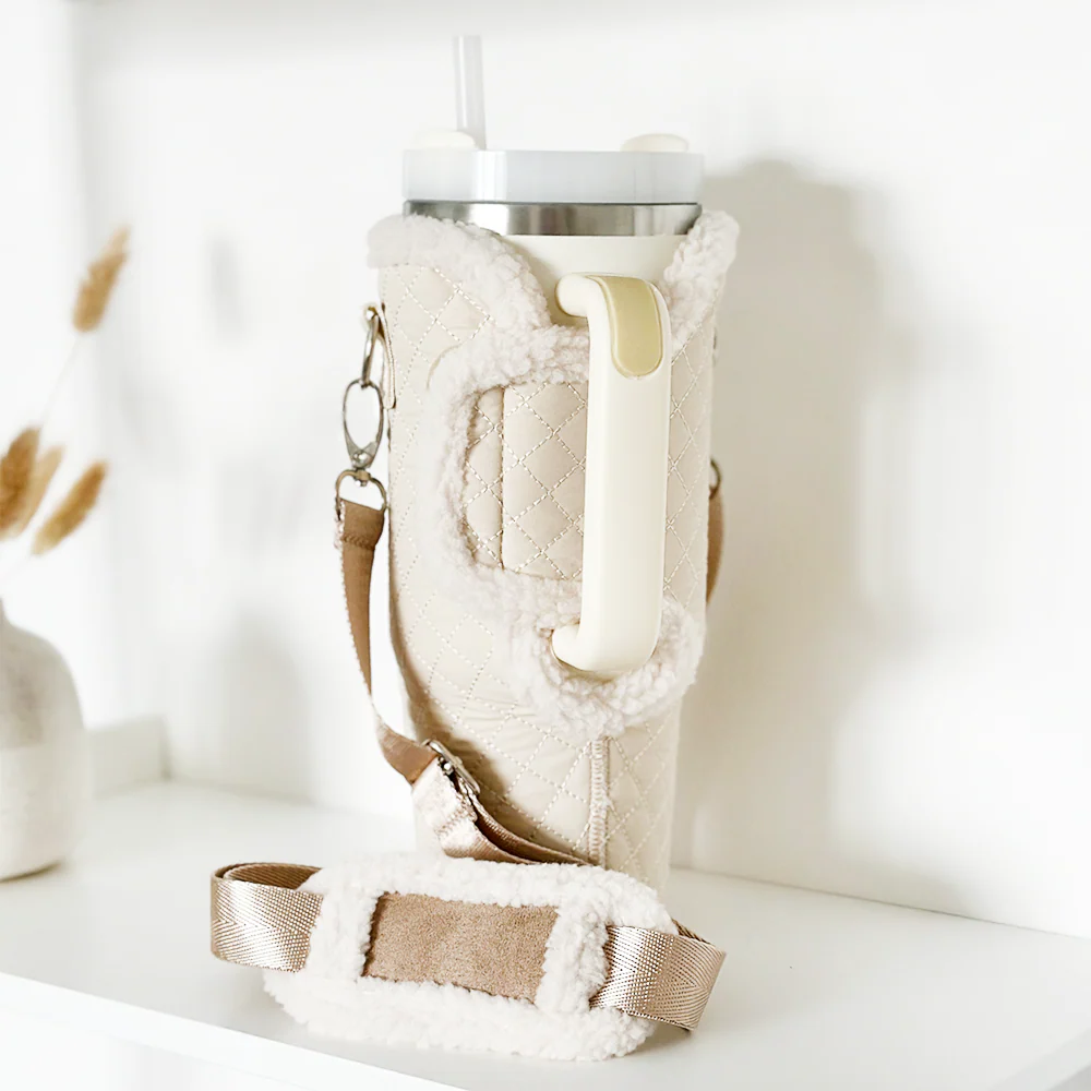Tumbler Carry Case - Quilted Cream - Image 4